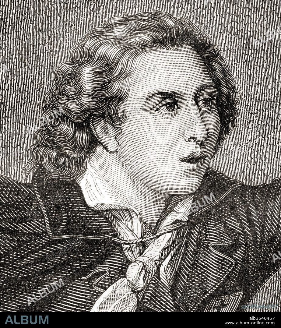 Charles Marie Auguste Joseph de Beaumont, comte d'Autichamp, 1770 – 1859. Led the rebel Royal and Catholic army of the Vendee in the Vendean uprising. From Histoire de la Revolution Francaise by Louis Blanc.