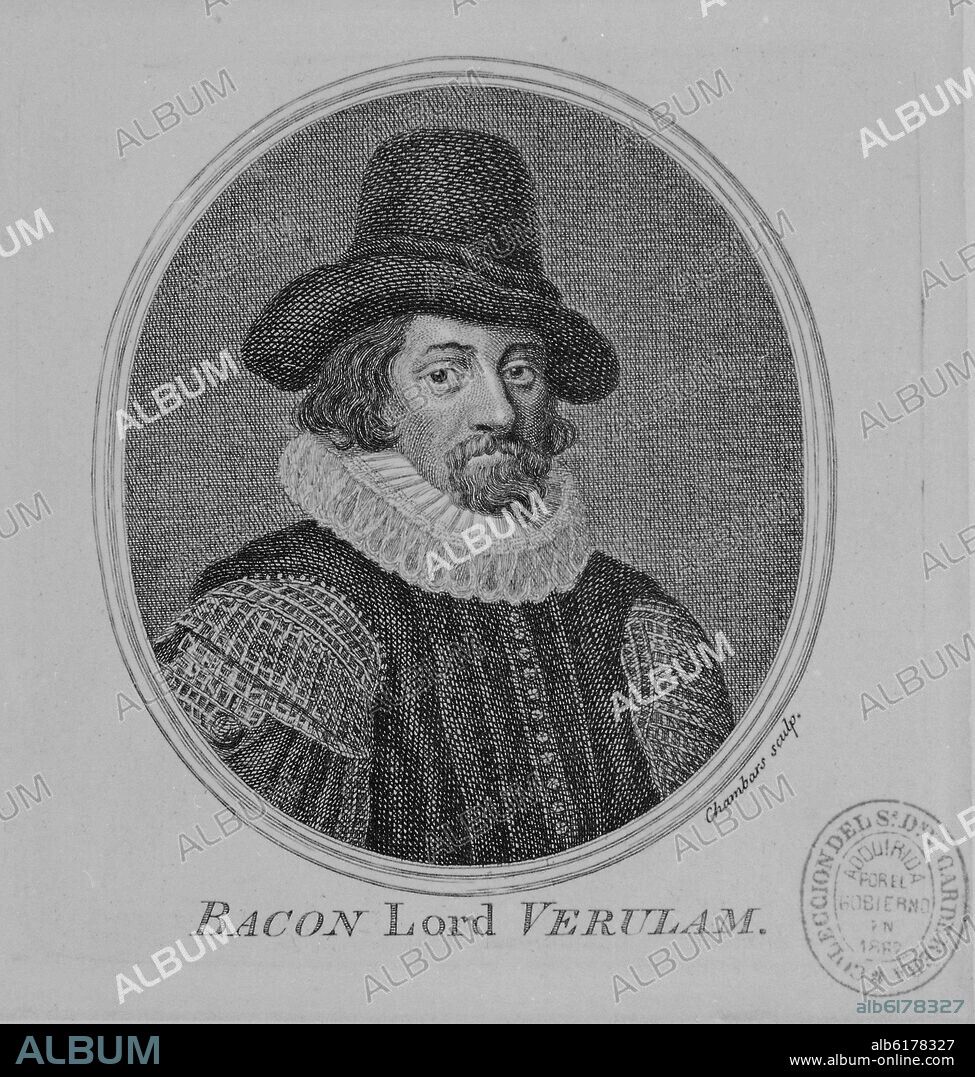 LORD FRANCIS BACON BARON DE VERULAM (1561/1626) - FILOSOFO Y ESCRITOR INGLES.