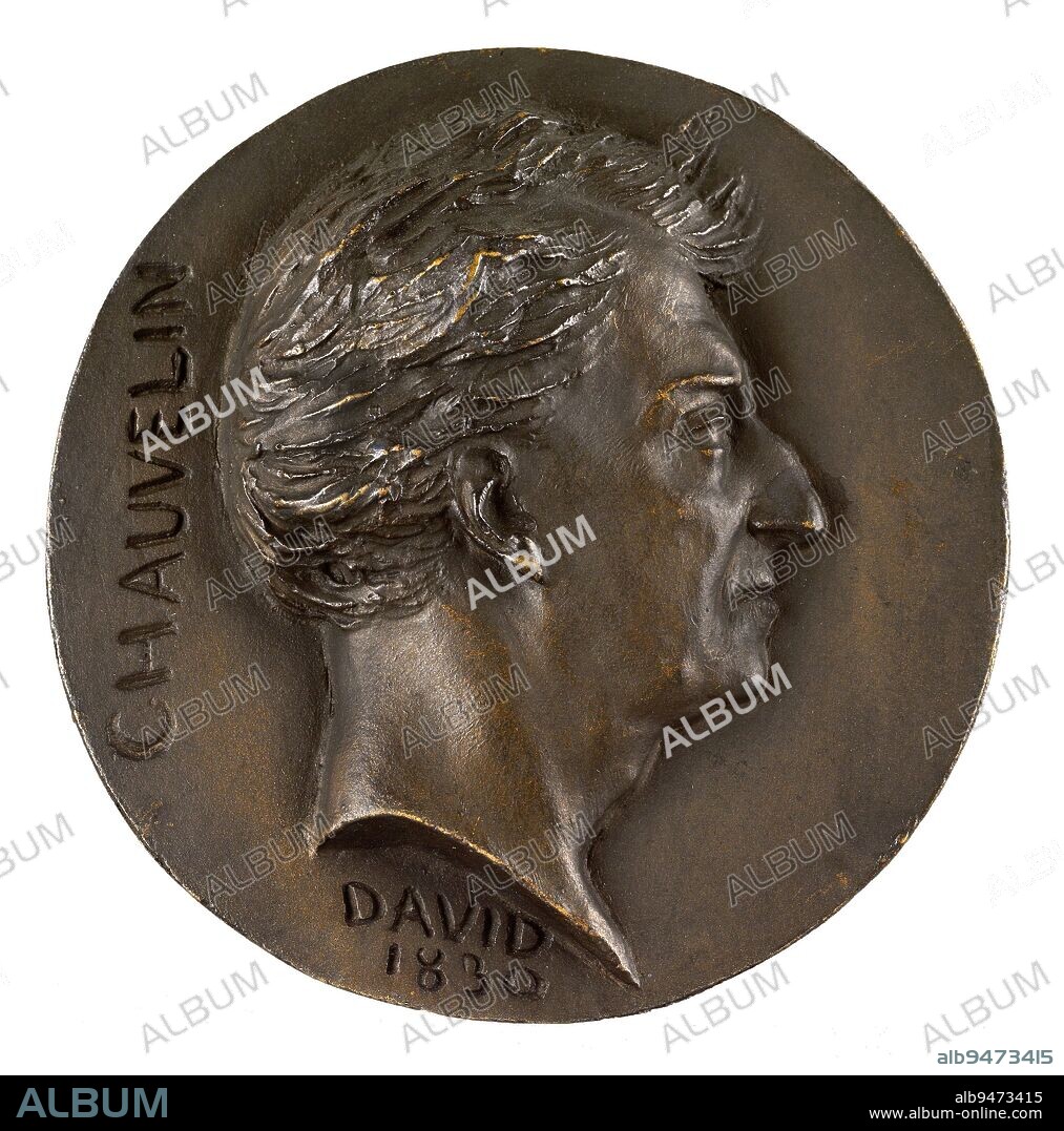 Portrait of François-Bernard, Marquis de Chauvelin (1766-1832), Master of King Louis XV's Wardrobe, David d'Angers, Pierre-Jean, Sculptor, Richard, Louis, Founder, In 1830, Sculpture, Medallion ( sculpture), Dimensions - Work: Diameter: 12 cm.