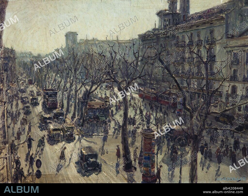 JORDI FREIXAS CORTES. Jordi Freixas Cortés / 'La Rambla de Barcelona', siglo XX.