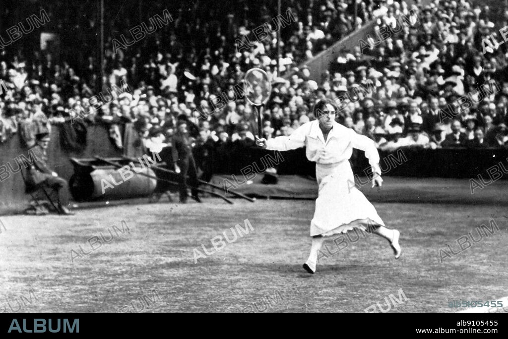 Mrs Lambert Chambers, seven times Wimbledon winner, 1919. The Encyclopedia of Tennis page 152.