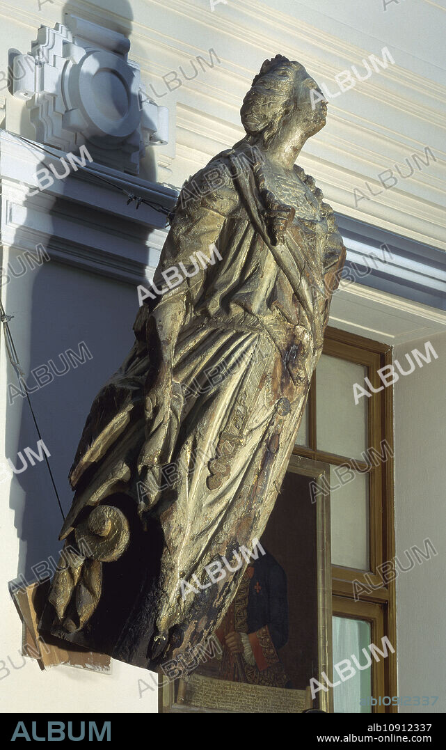 MASCARON DE PROA DEL BARCO "LA VILLA DE MADRID".