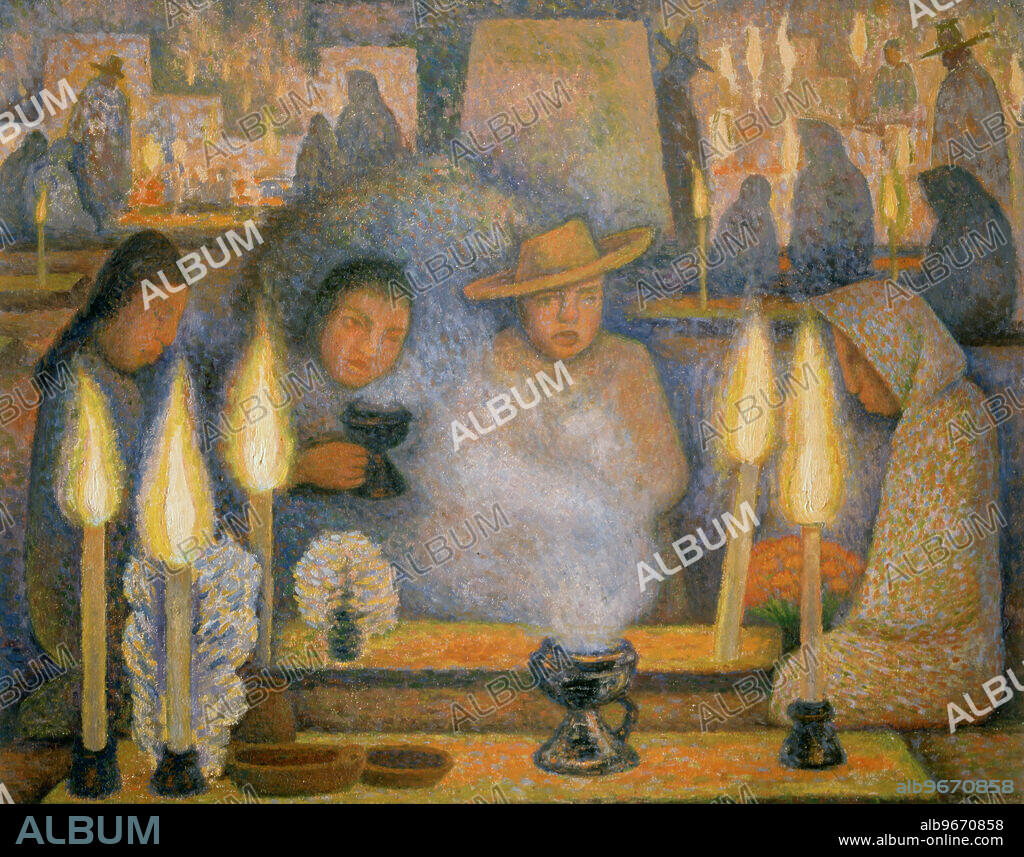 DIEGO RIVERA. RIVERA , DIEGO. PINTOR MEXICANO . 1886 - 1957. DIA DE LOS DIFUNTOS Ó EL VELATORIO , AÑO 1944. MUSEO DE ARTE MODERNO . MEXICO. ATENCION: AUTOR CONTEMPORANEO SUJETO A COPYRIGHT ©. EL CLIENTE FINAL ES RESPONSABLE DE LA GESTION DE LOS DERECHOS DE AUTOR CON LAS SOCIEDADES EXISTENTES DE GESTION DE DERECHOS O DIRECTAMENTE CON LOS ORGANISMOS TITULARES DE LOS MISMOS.