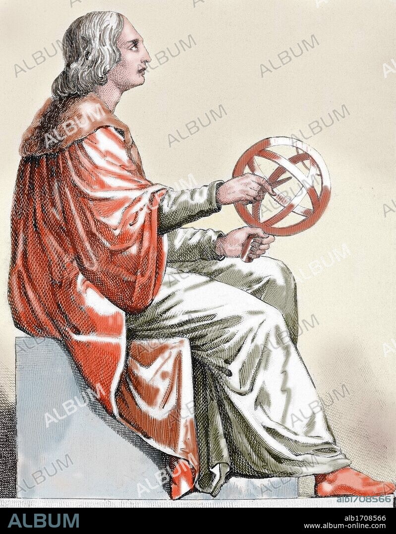 Nicolaus Copernicus (1473-1543). Polish astronomer. Nineteenth-century engraving.
