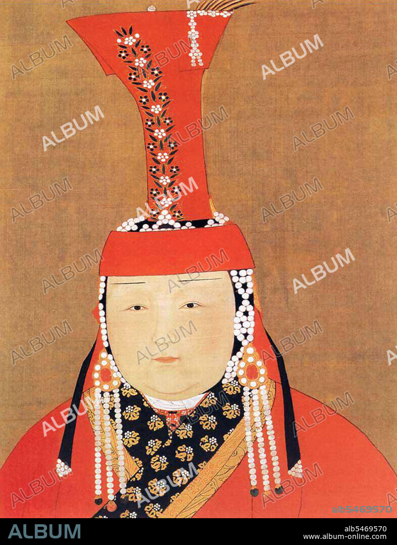 Khatun (Persian; Turkish: Hatun) is a female title of nobility and equivalent to male 'khan' prominently used in the First Turkish Empire and in the subsequent Mongol Empire. It is equivalent to queen or empress. Kublai first married Tegulen but she died very early. Then he married Chabi Khatun of the Khunggirat. The Song imperial family surrendered to the Yuan in 1276, making the Mongols the first non-Chinese people to conquer all of China. Three years later, Yuan marines crushed the last of the Song loyalists. The Song Empress Dowager and her grandson, Zhao Xian, were then settled in Khanbalic where they were given tax-free property. Kublai's wife Chabi took a personal interest in their well-being.Chabi was Kublai's most beloved empress. After her death in 1286, Kublai married her young cousin, Nambui, in accordance with Chabi's wish.
