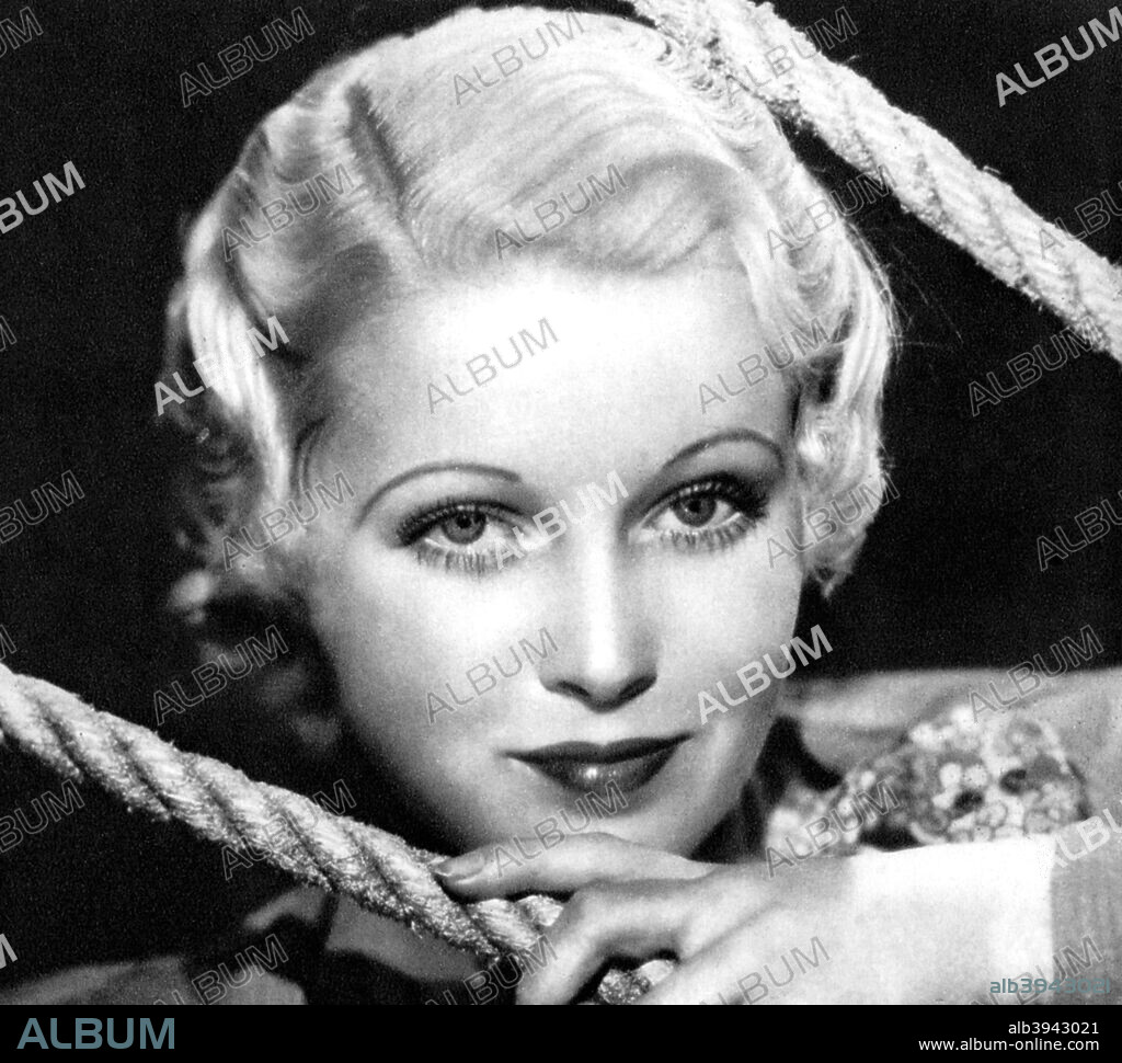 June Lang, American actress, 1934-1935. Born Winifred June Vlasek, she appeared mainly in 'B' movies in the 1930s and 1940s. Taken from Meet the Film Stars, by Seton Margrave. (London, 1934-1935).