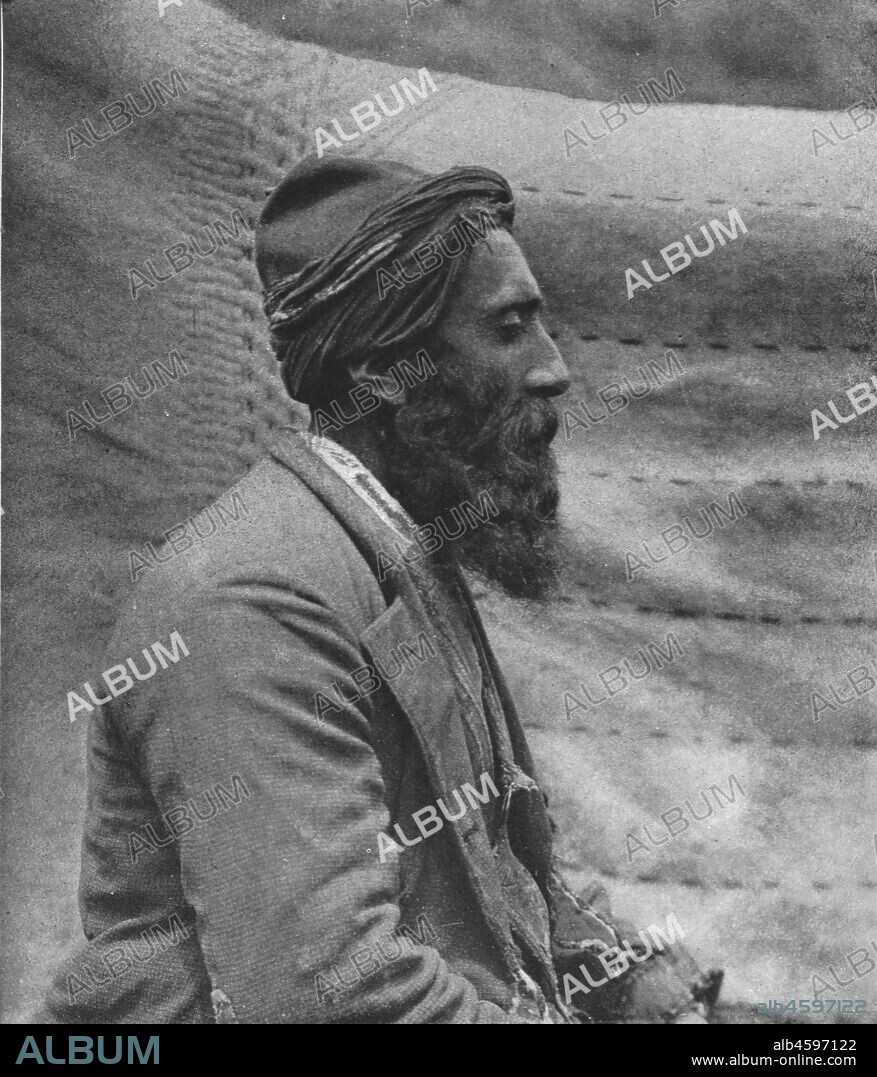 'Koch Kiri Kurd', c1906-1913, (1915). A Kurdish man from near the 'Kochkiri mountain', (eastern Turkey?). From "The Caliphs' Last Heritage, a short history of the Turkish Empire" by Lt.-Col. Sir Mark Sykes. [Macmillan & Co, London, 1915].