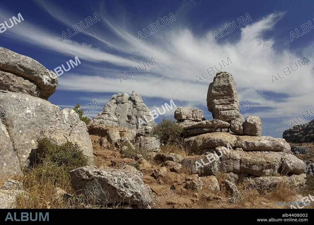 Torcal de Antequera Natural Park, Antequera, Malaga-province, Region of Andalusia, Spain, Europe.