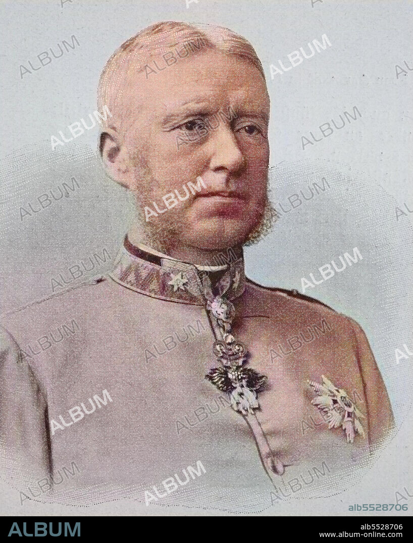 Prince Franz Anton von Thun und Hohenstein, 1847 - 1916, Austro-Hungarian noble and statesman, Austria, Hungary, original print from the year 1899 / Franz Graf von Thun und Hohenstein, seit 1911 Fºrst von Thun, sterreichischer Politiker, Statthalter von Bhmen, kurzzeitig Ministerpr§sident von Cisleithanien, der sterreichischen H§lfte des Habsburgerreiches, historisch, historical, digital improved reproduction of an original from the 19th century / digitale Reproduktion einer Originalvorlage aus dem 19. Jahrhundert, Originaldatum nicht bekannt, koloriert, handcoloriert, Koloration,.