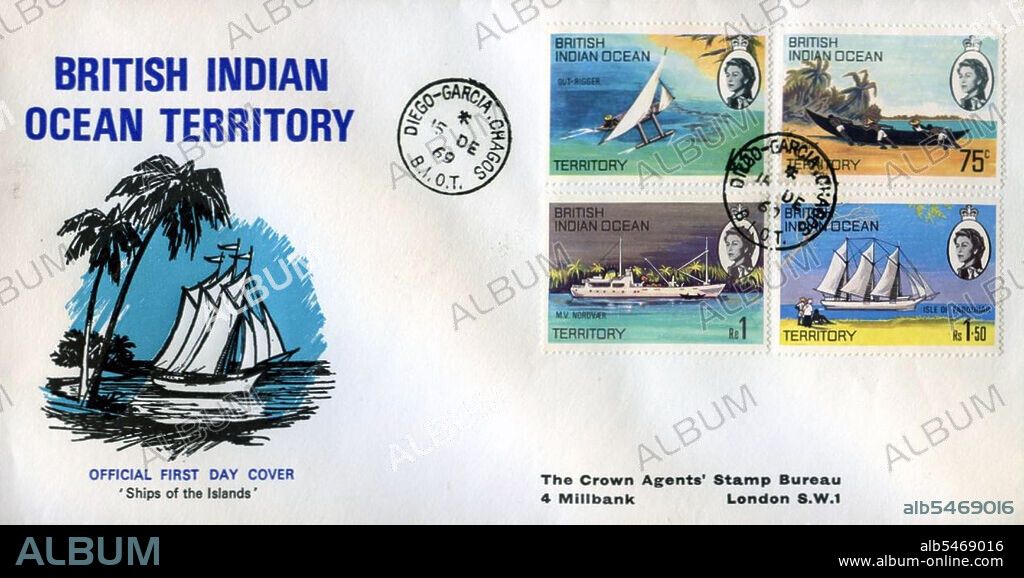 The British Indian Ocean Territory (BIOT) or Chagos Islands (formerly the Oil Islands) is an overseas territory of the United Kingdom situated in the Indian Ocean, halfway between Africa and Indonesia. The territory comprises a group of seven atolls comprising more than 60 individual islands, situated some 500 kilometers (310 mi) due south of the Maldives archipelago. The largest island is Diego Garcia (area 44 km squared), the site of a joint military facility of the United Kingdom and the United States. Following the eviction of the native population (Chagossians) in the 1960s, the only inhabitants are US and British military personnel and associated contractors, who collectively number around 4,000 (2004 figures).