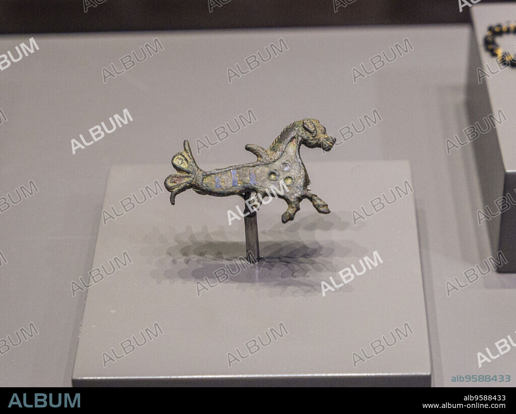 Monographic Museum of Pollentia, Seahorse, Alcudia, Mallorca, Balearic Islands, Spain.