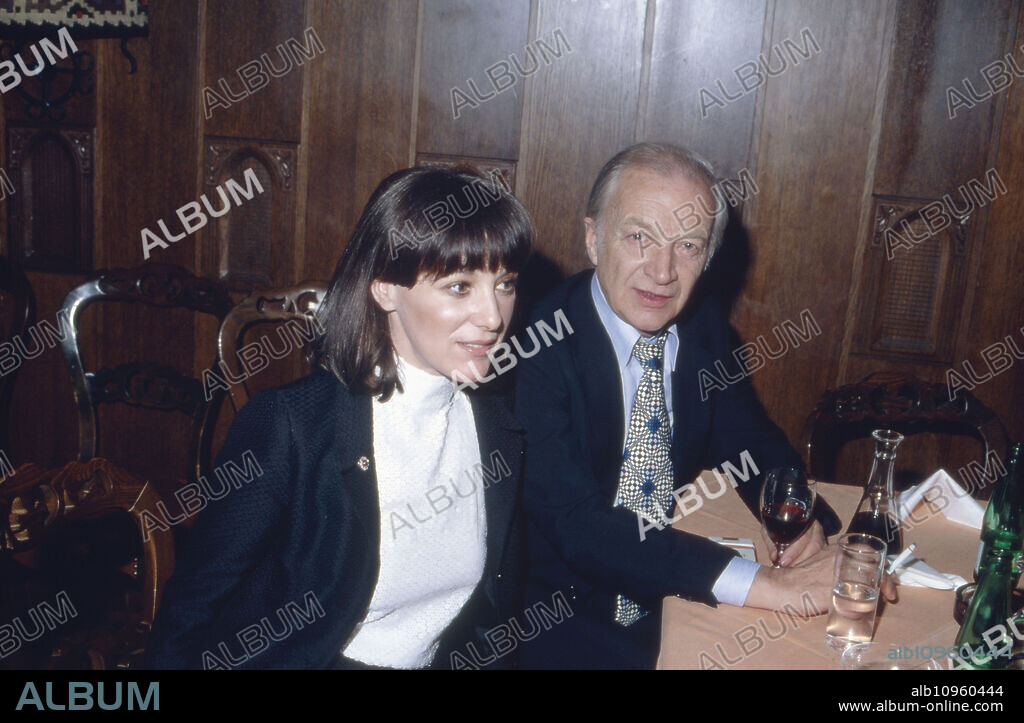 Austrian actress Heidelinde Weis with husband Hellmuth Duna, Germany 1980s.
