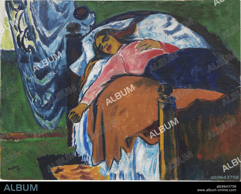 MAX PECHSTEIN. Resting Girl.