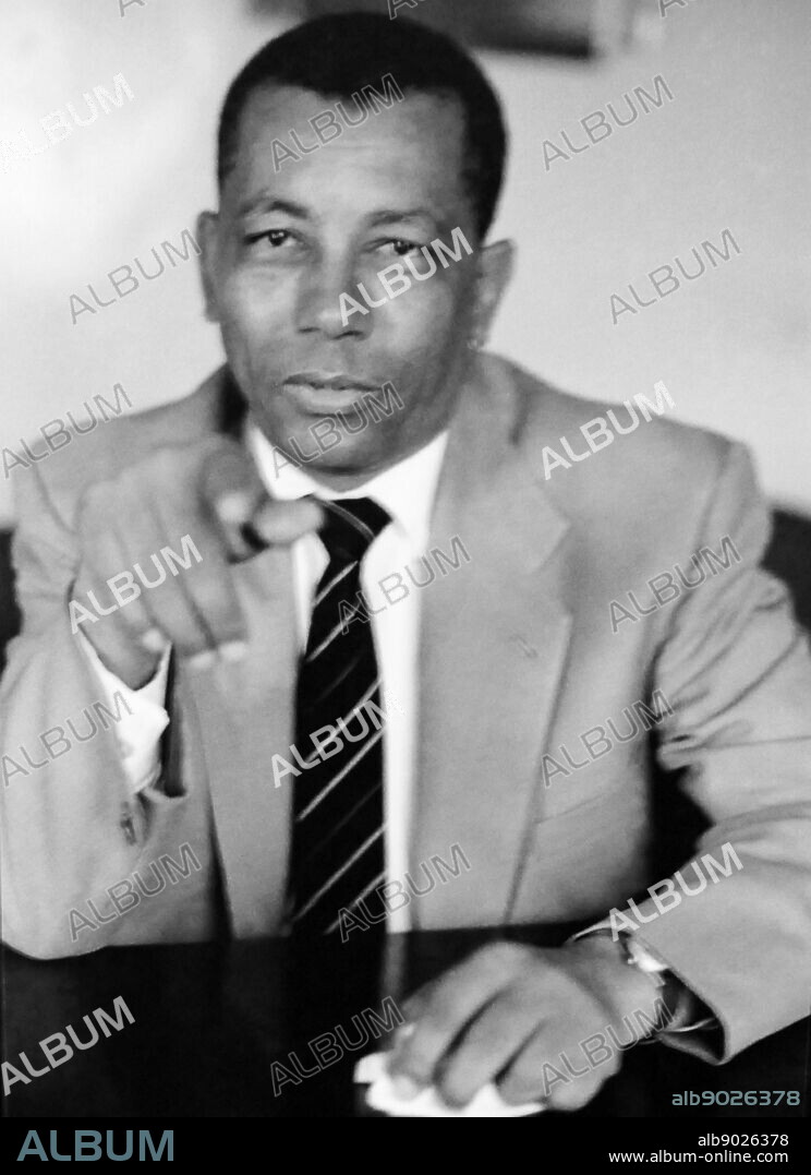 Walter Sisulu (1912 - 2003), South African anti-apartheid activist and member of the African National Congress (ANC), serving at times as Secretary-General and Deputy President of the organization. He was jailed at Robben Island, where he served more than 25 years' imprisonment.