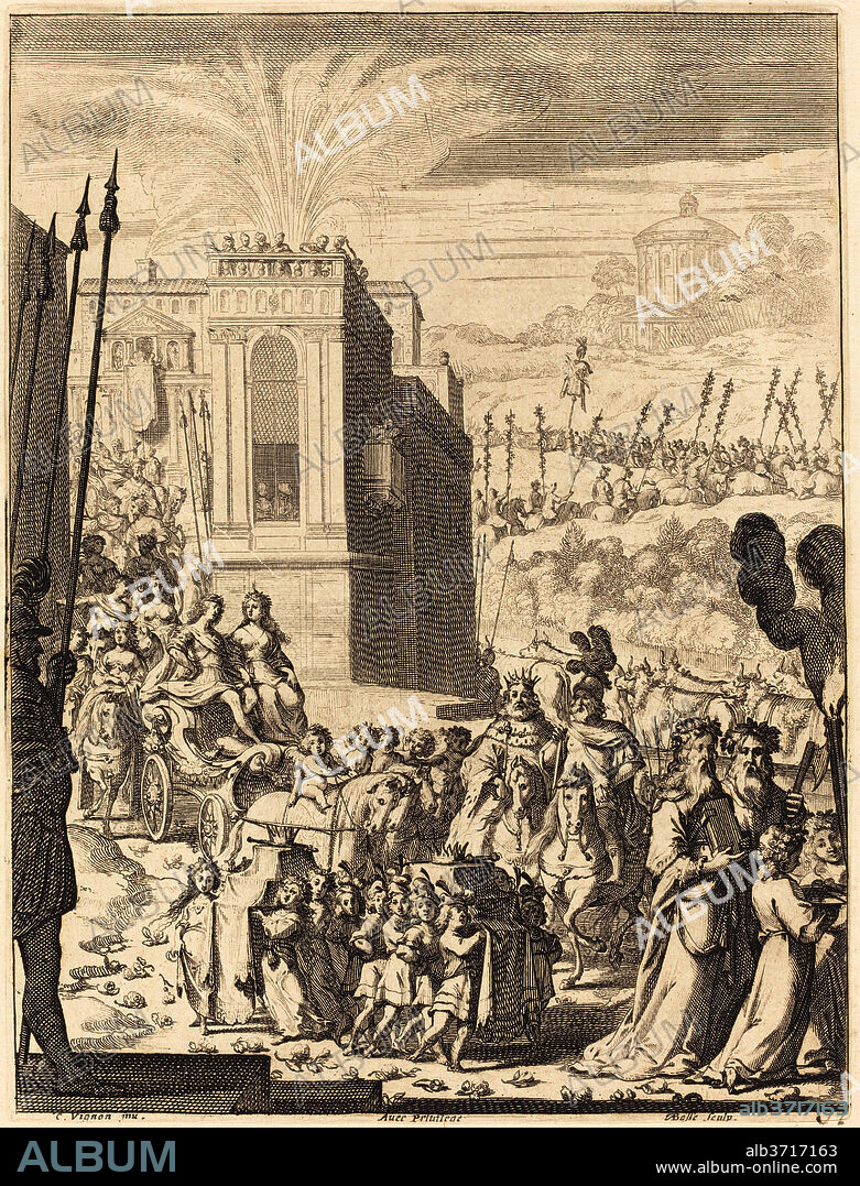 ABRAHAM BOSSE AFTER CLAUDE VIGNON. Illustration to Jean Desmarets' "L'Ariane". Dated: published 1639. Medium: etching and engraving.