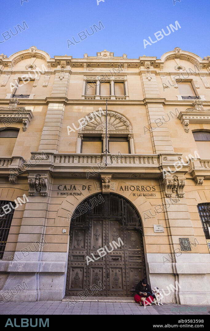Caja de Ahorros y Monte de Piedad de Baleares ,1906 ,Gaspar Bennazar architect, Ramon Llull street, Palma, Mallorca, Balearic islands, spain.