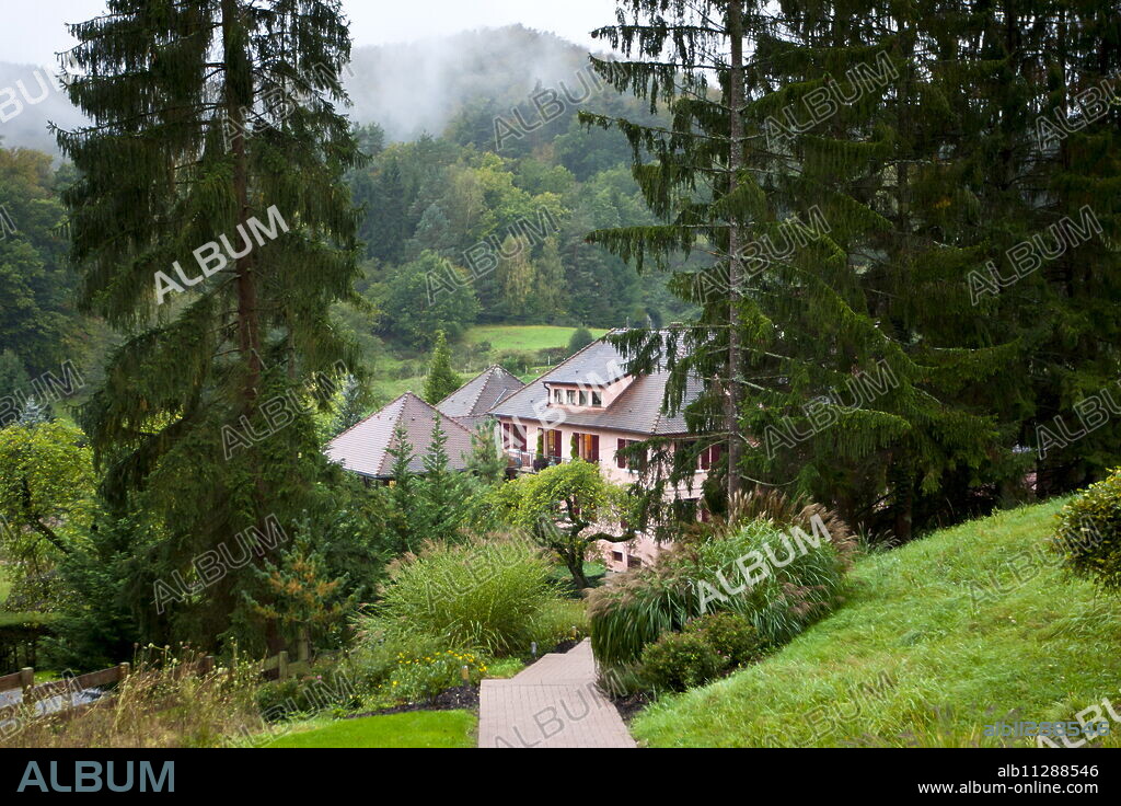 Hotel L'Arnsbourg - Hotel K at Baerenthal, Moselle, in the French Alps, France.