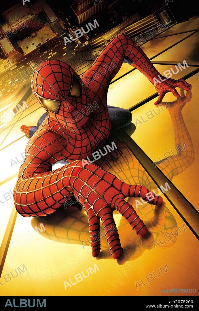 Poster of SPIDER-MAN, 2002, directed by SAM RAIMI. Copyright COLUMBIA PICTURES/MARVEL ENTERTAINMENT.