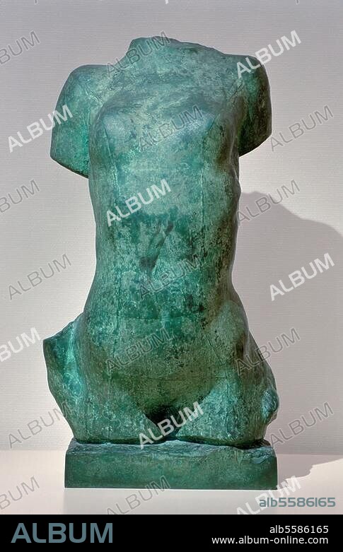 AUGUSTE RODIN. Rodin, Auguste. 1840-1917. "Torso of a Young Woman", 1909. Bronze, 86 × 48 × 32.2 cm. Cast by Alexis Rudier, Paris. Paris, Musée Rodin.