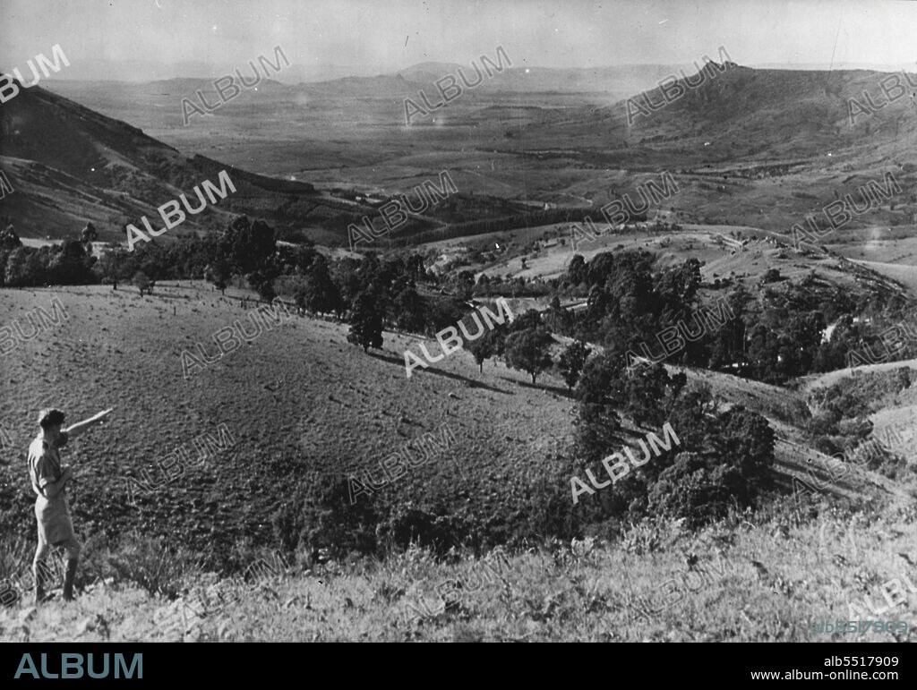Swaziland - British South Africa - Beauty that could attract tourists: From Mbabane to Pigg's Peak and further on to Barberton there is one of the most beautiful mountain drives in all Africa. However, roads are not yet in a very good condition although energetic progress has been made since end of the war. January 1, 1951. (Photo by Pictorial Press).