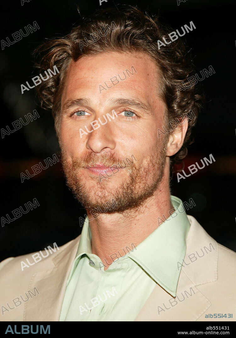 Apr 04, 2005; Hollywood, CA, USA; Actor MATTHEW McCONAUGHEY at the Los Angeles premiere of 'Sahara' held at the Grauman's Chinese Theatre. Mandatory Credit: Photo by Rena Durham-KPA / ZUMA Press. (©) Copyright 2005 by Rena Durham. 04/04/2005