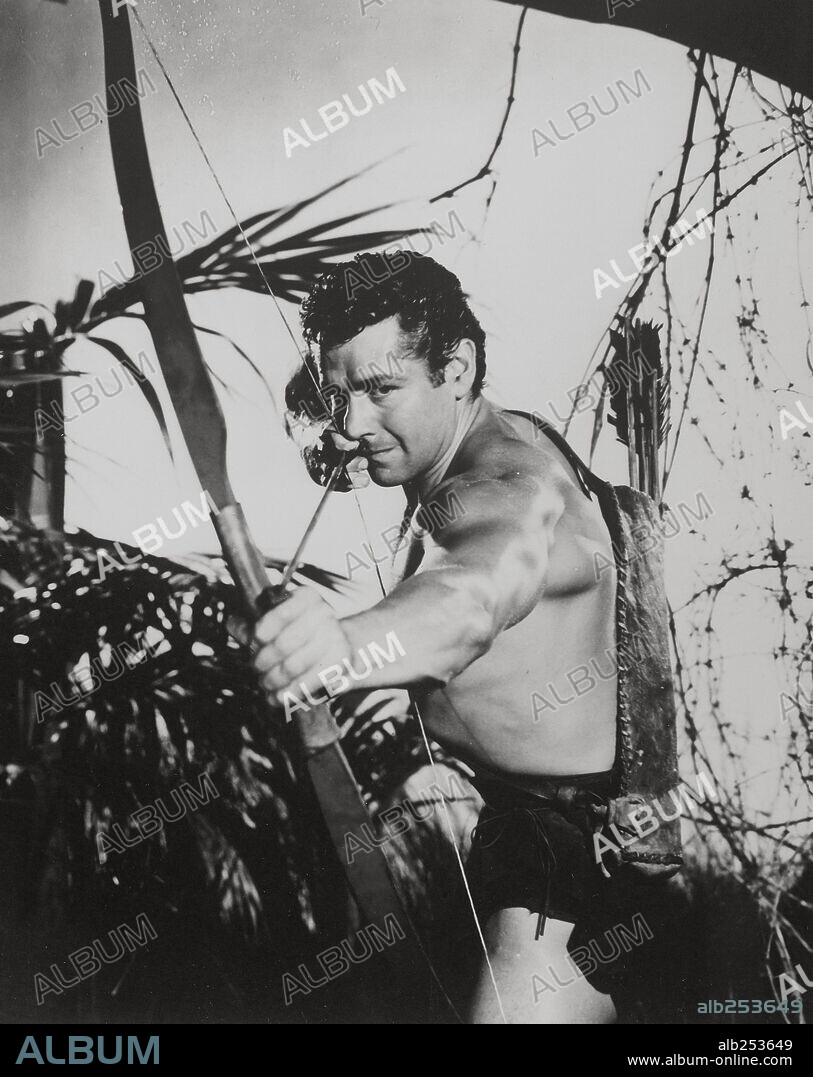 GORDON SCOTT en LA GRAN AVENTURA DE TARZÁN, 1959 (TARZAN'S GREATEST ADVENTURE), dirigida por JOHN GUILLERMIN. Copyright PARAMOUNT PICTURES.