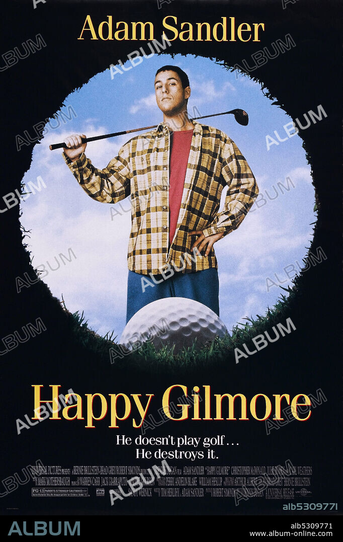 Poster de TERMINAGOLF, 1996 (HAPPY GILMORE), dirigida por DENNIS DUGAN. Copyright UNIVERSAL PICTURES.