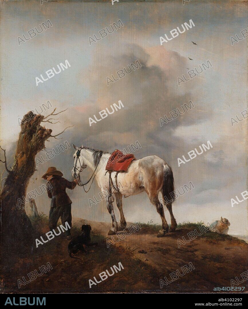 PHILIPS WOUWERMAN. The Grey Horse. De schimmel. Dating: c. 1646. Measurements: h 43.5 cm × w 38 cm.