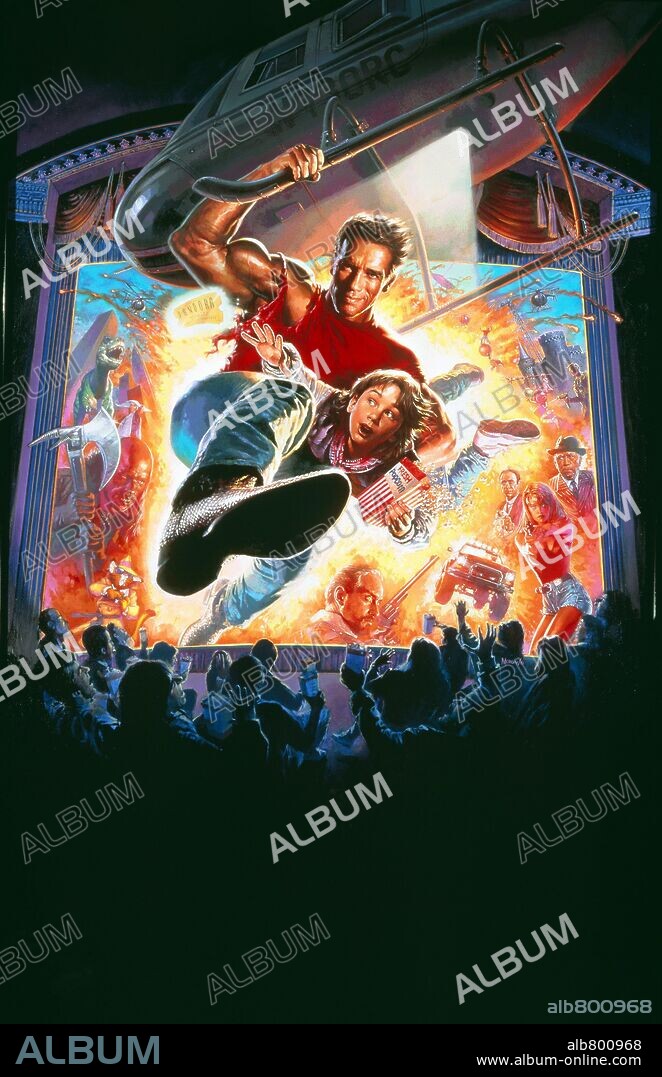 Poster de EL ÚLTIMO GRAN HÉROE, 1993 (LAST ACTION HERO), dirigida por JOHN MCTIERNAN. Copyright COLUMBIA PICTURES.