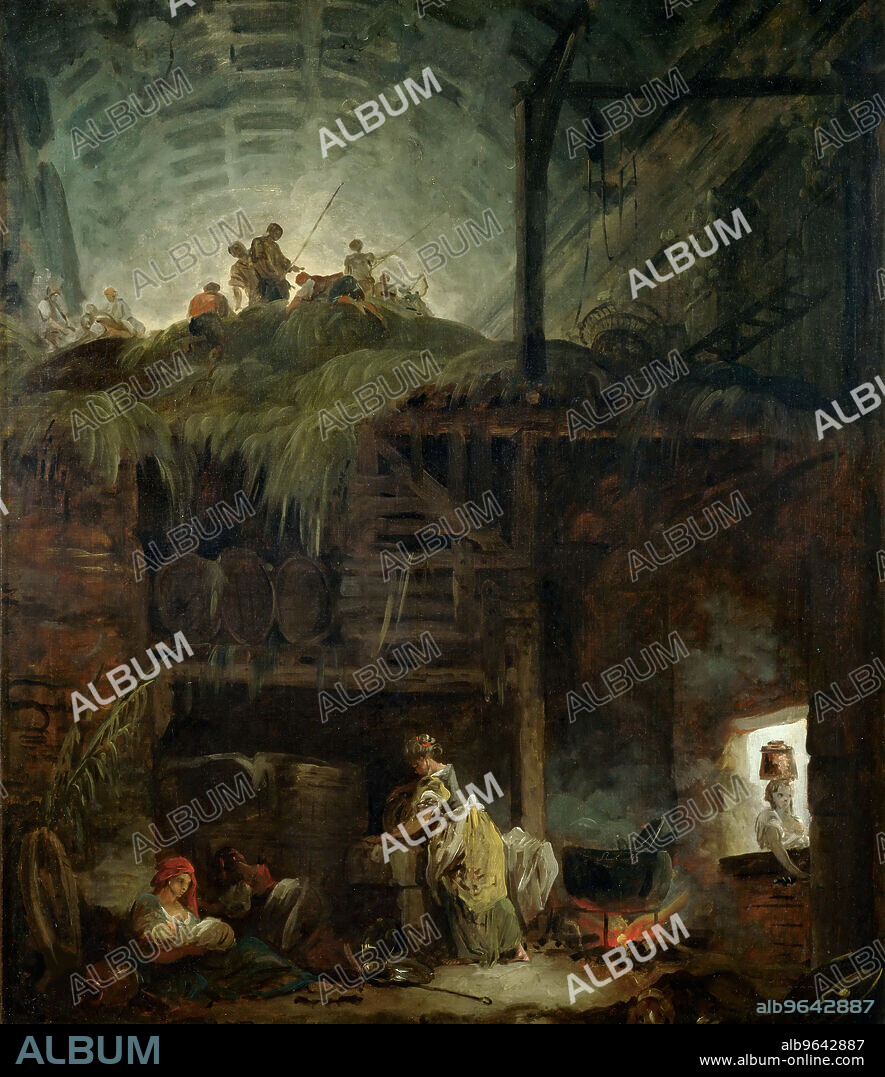 HUBERT ROBERT. La Grange (Barn).