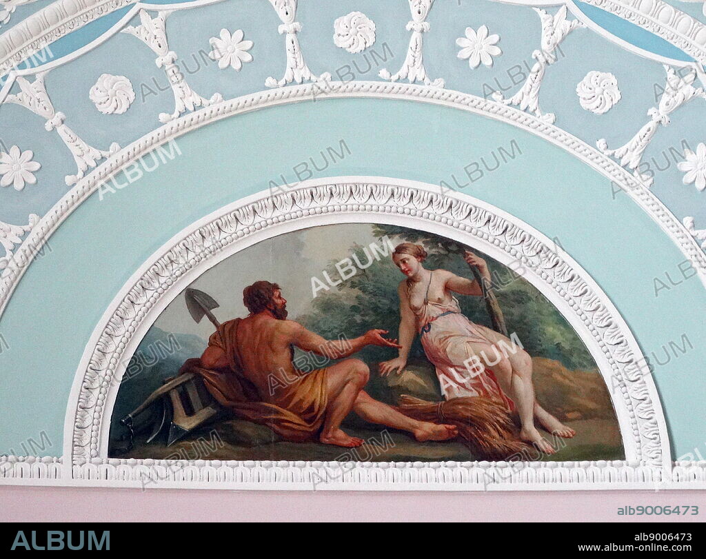 interior of Kenwood House Kenwood House. The original house dates from the early 17th Century and was then called Caen Wood House. Originally designed by Humphry Repton (1752-1818) English landscape designer. Dated 17th Century.