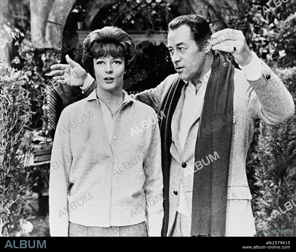 MAGGIE SMITH y REX HARRISON en MUJERES EN VENECIA, 1967 (THE HONEY POT), dirigida por JOSEPH L. MANKIEWICZ. Copyright UNITED ARTISTS.