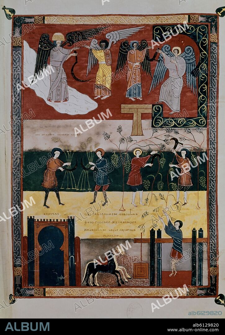 BEATO DE LIÉBANA. COMENTARIO AL APOCALIPSIS F 209, SIEGA, VENDIMIA Y LAGAR DE LA IRA DE DIOS.