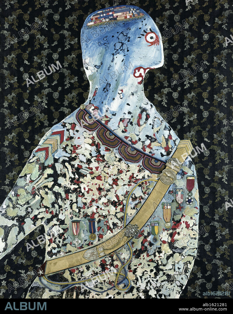 General Merchant et Decore by Enrico Baj,, 1924-2003, Private Collection.