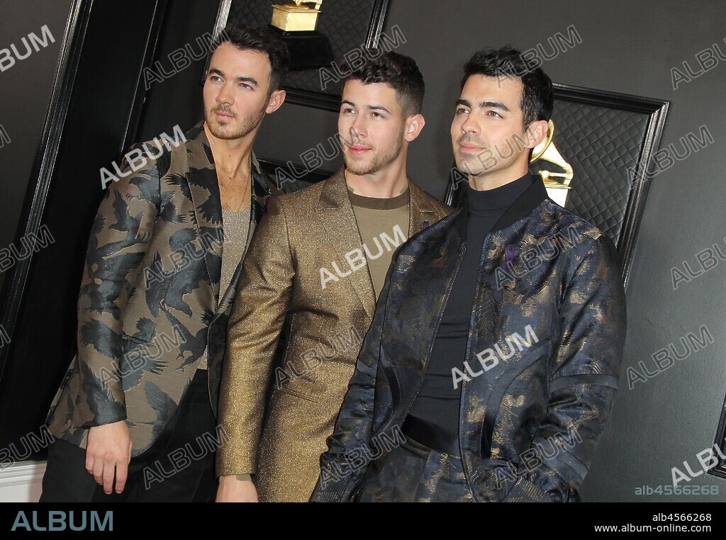 26 January 2020 - Los Angeles, California - Kevin Jonas, Nick Jonas, Joe Jonas, Jonas Brothers. 62nd Annual GRAMMY Awards held at Staples Center. 26/01/2020