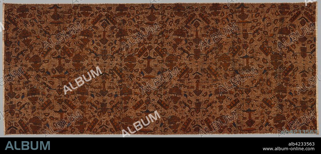 Waist Cloth (Kain Panjeng), 1800s - early 1900s. Indonesia, Central Java, 19th century - early 20th century. Batik; cotton; overall: 248.9 x 181.6 cm (98 x 71 1/2 in.).