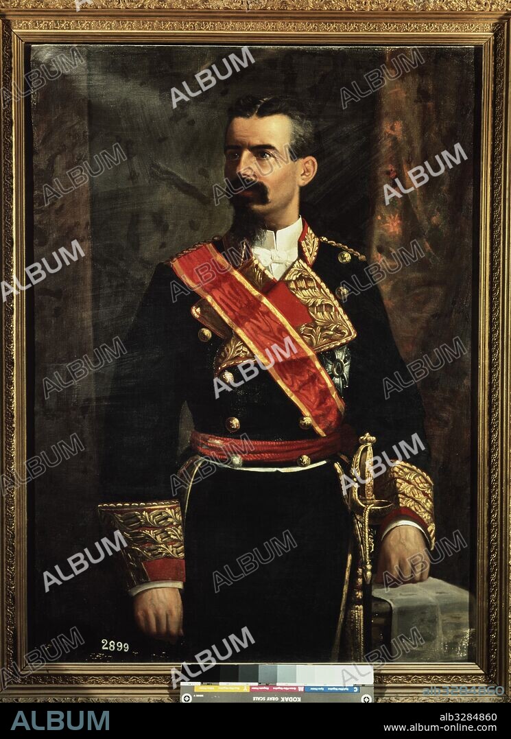 Anónimo español, siglo XIX. Retrato de Arsenio Martinez Campos.