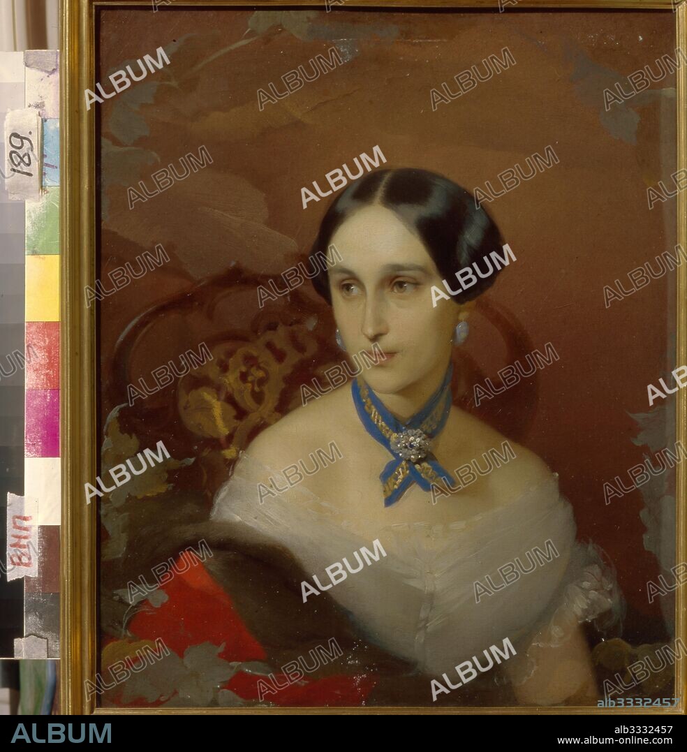 TIMOFEI ANDREYEVICH NEFF. Portrait of Natalia Pushkina-Lanskaya, the wife of the poet Alexander Pushkin.