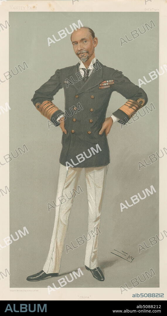Vanity Fair: Military and Navy; 'China', Sir Edward Hobart Seymour, October 31, 1901, Leslie Matthew 'Spy' Ward, 18511922, British, 1901, Chromolithograph.