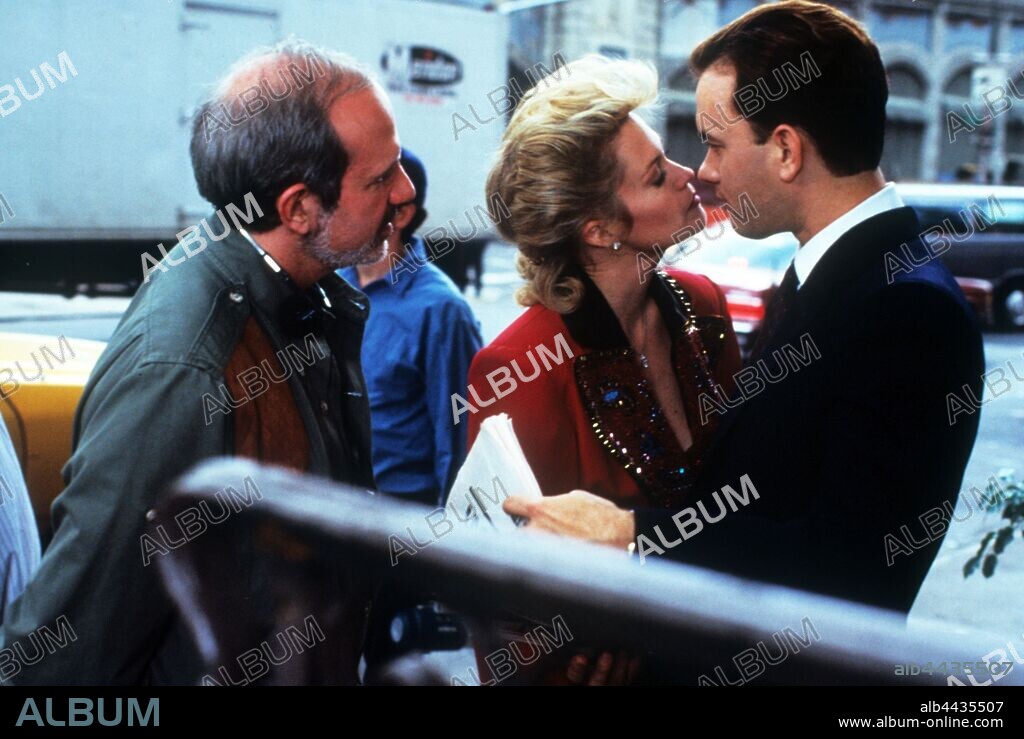 BRIAN DE PALMA, MELANIE GRIFFITH and TOM HANKS in THE BONFIRE OF THE VANITIES, 1990, directed by BRIAN DE PALMA. Copyright WARNER BROTHERS.