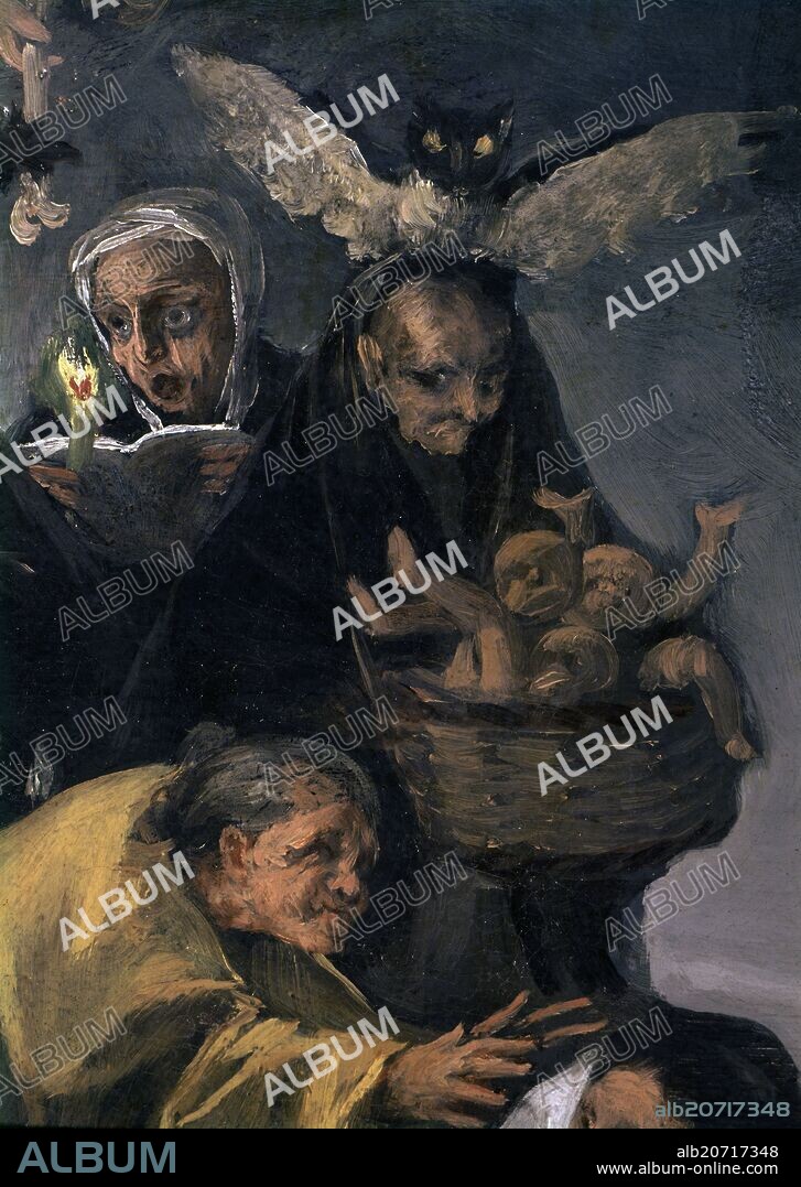 FRANCISCO GOYA Y LUCIENTES DE (1746-1828). EL CONJURO O LAS BRUJAS - DETALLE - 1797-1798 - OLEO/LIENZO - CONJUNTO Nº 4110.