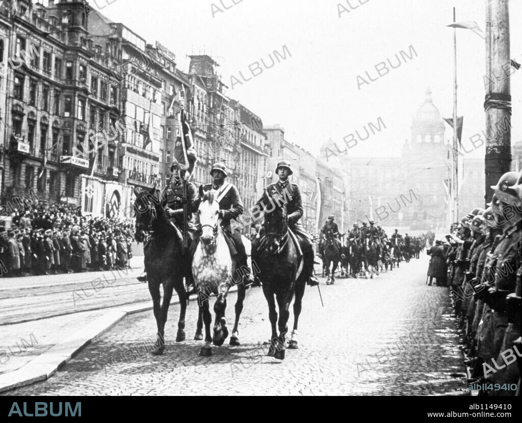 German troops take Prague the 15th March 1939. Czechoslovakia.