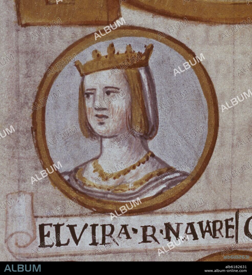ALONSO DE CARTAGENA. ELVIRA REINA DE NAVARRA-GENEALOGIA DE LOS REYES DE ESPAÑA-CODICE COPIADO EN EL S XVI POR DIONISIO.