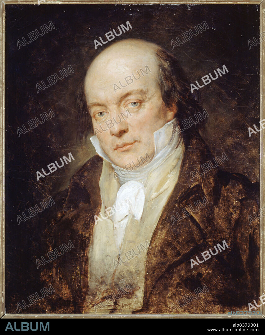 ARY SCHEFFER. Portrait of Pierre-Jean Beranger (1780-1857), poet-songwriter, c1830.