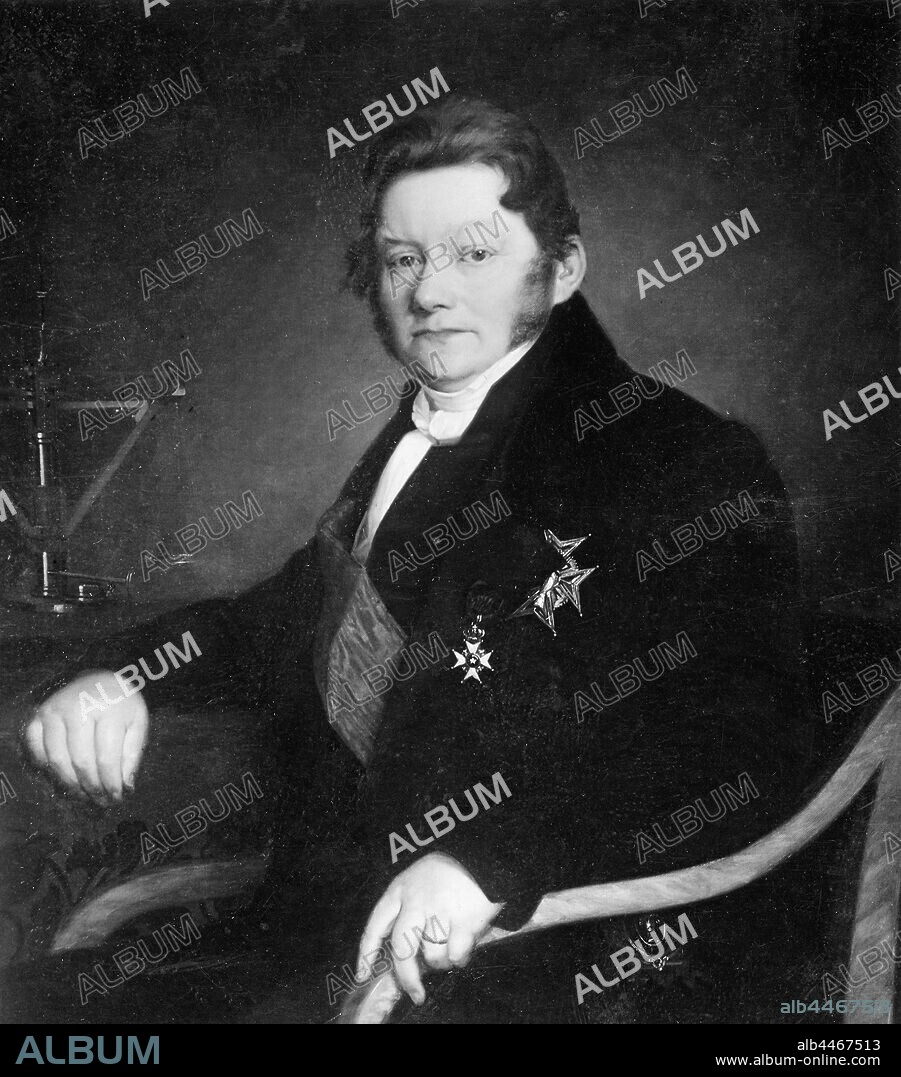 After Olof Johan Södermark, Jöns Jacob Berzelius, Jöns Jakob Berzelius, 1779-1848, painting, 1843, Oil, Height, 93 cm (36.6 inches), Width, 83 cm (32.6 inches).