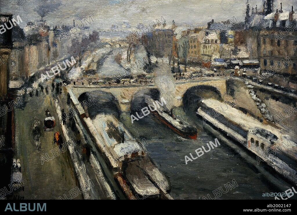 HENRI MATISSE. ARTE S. XX. FRANCIA. MATISSE, Henri (1869-1954). Pintor francés. "Puente Saint-Michel, efecto nieve", 1897. Ciudad de París. Fundación E. G. Bührle (Stiftung Smmlung E. G. Bührle), Zúrich. Europa.