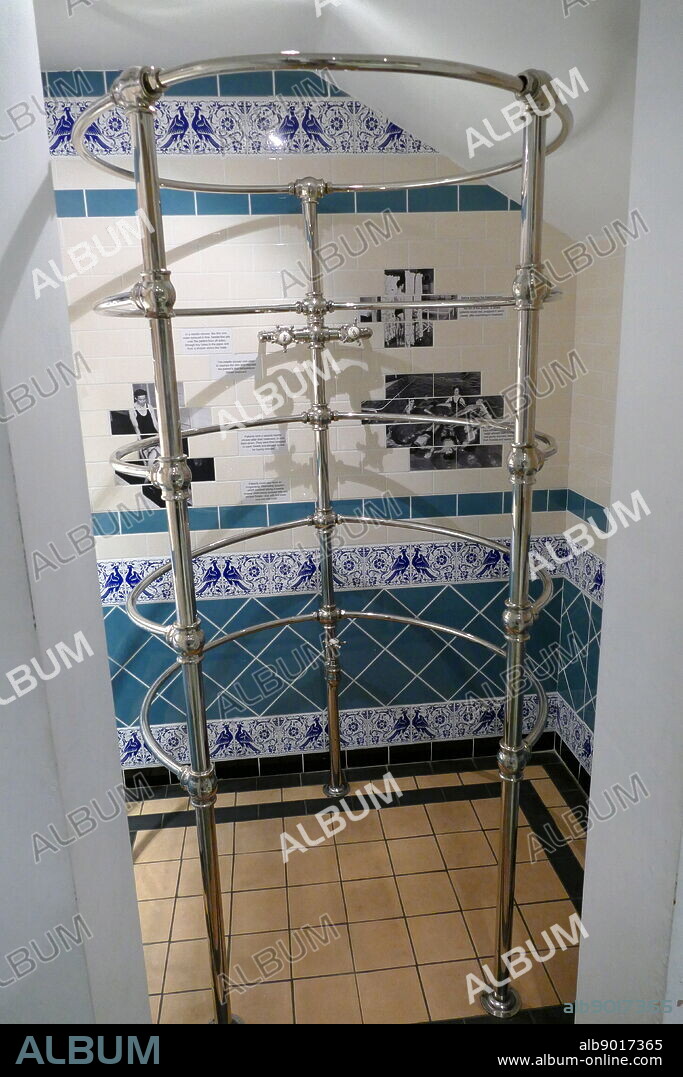 A needle shower used to cleanse the skin and regulate body temperature. The water sprays in fine, needle-like jets. Dated 21st Century.