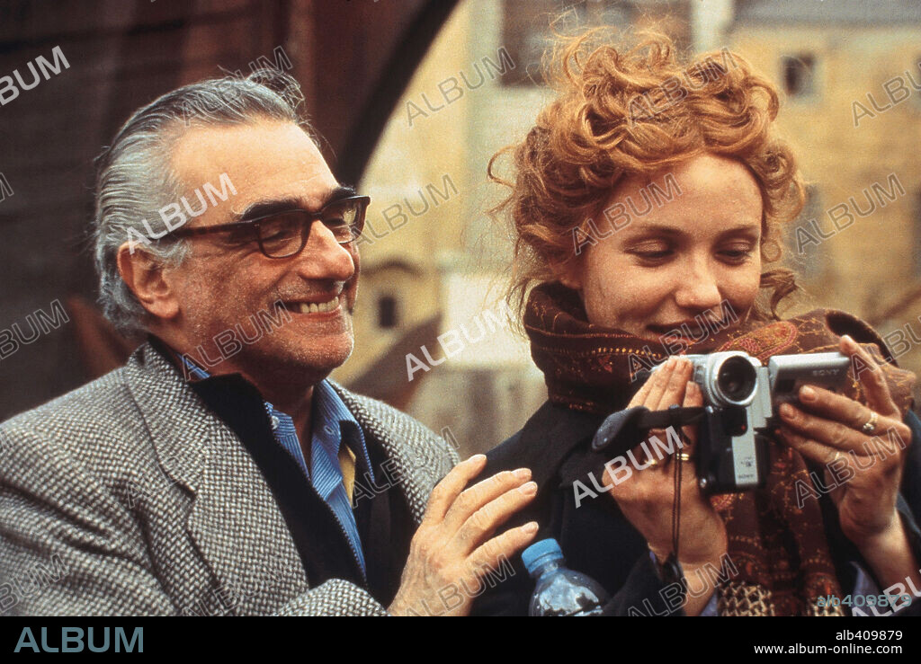 CAMERON DIAZ und MARTIN SCORSESE in GANGS OF NEW YORK, 2002, unter der Regie von MARTIN SCORSESE. Copyright MIRAMAX.