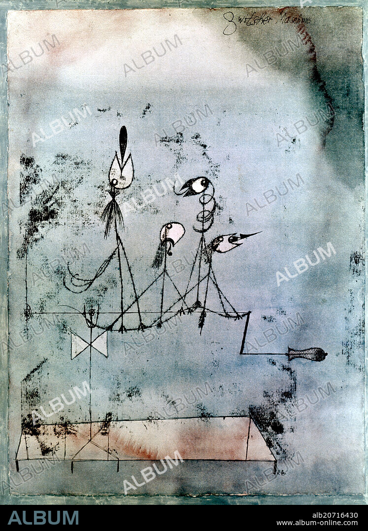 Paul Klee / 'Die Zwitscher-Maschine', 1922, 63,8 x 48,1 cm, Acuarela y tinta sobre papel.
