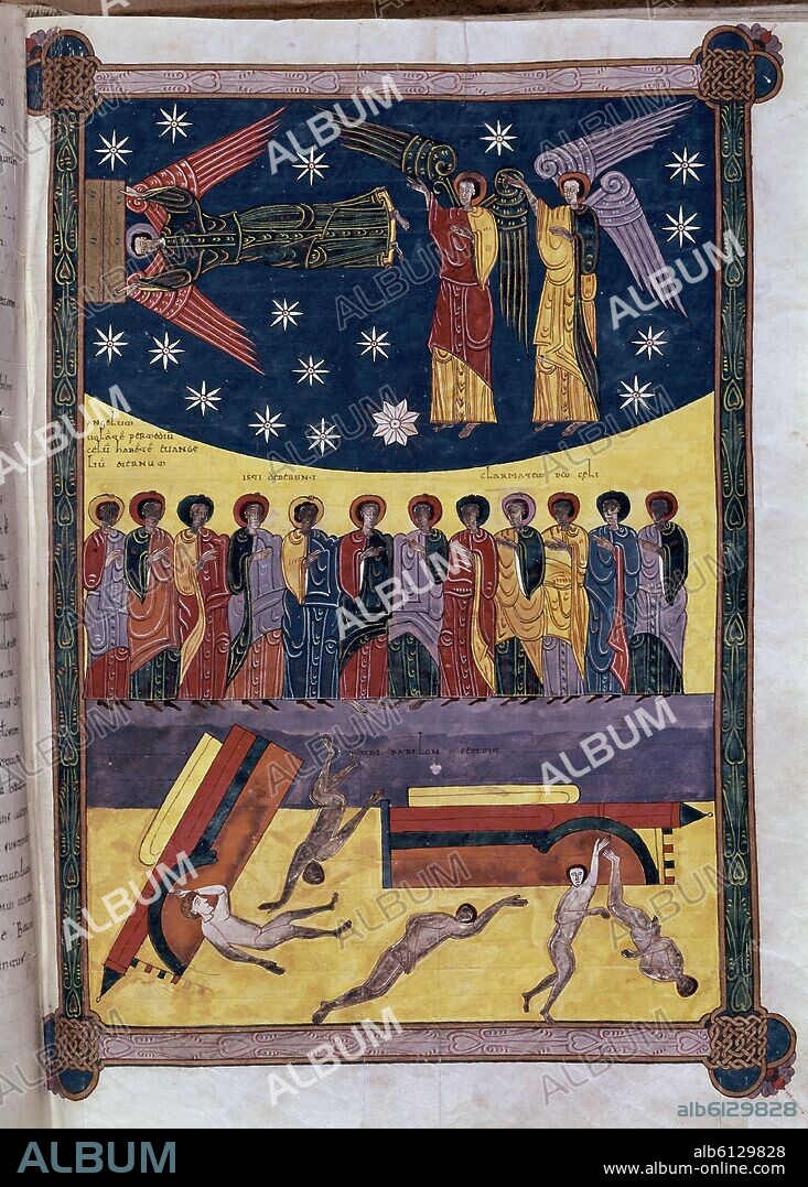 BEATO DE LIEBANA. COMENT APOCALIPSIS F 207, EL ANGEL CON EL EVANGELIO ETERNO Y LA CAIDA DE BABILONIA.
